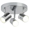 Deckenspot LED verstellbar D: 26 cm Chrom rund