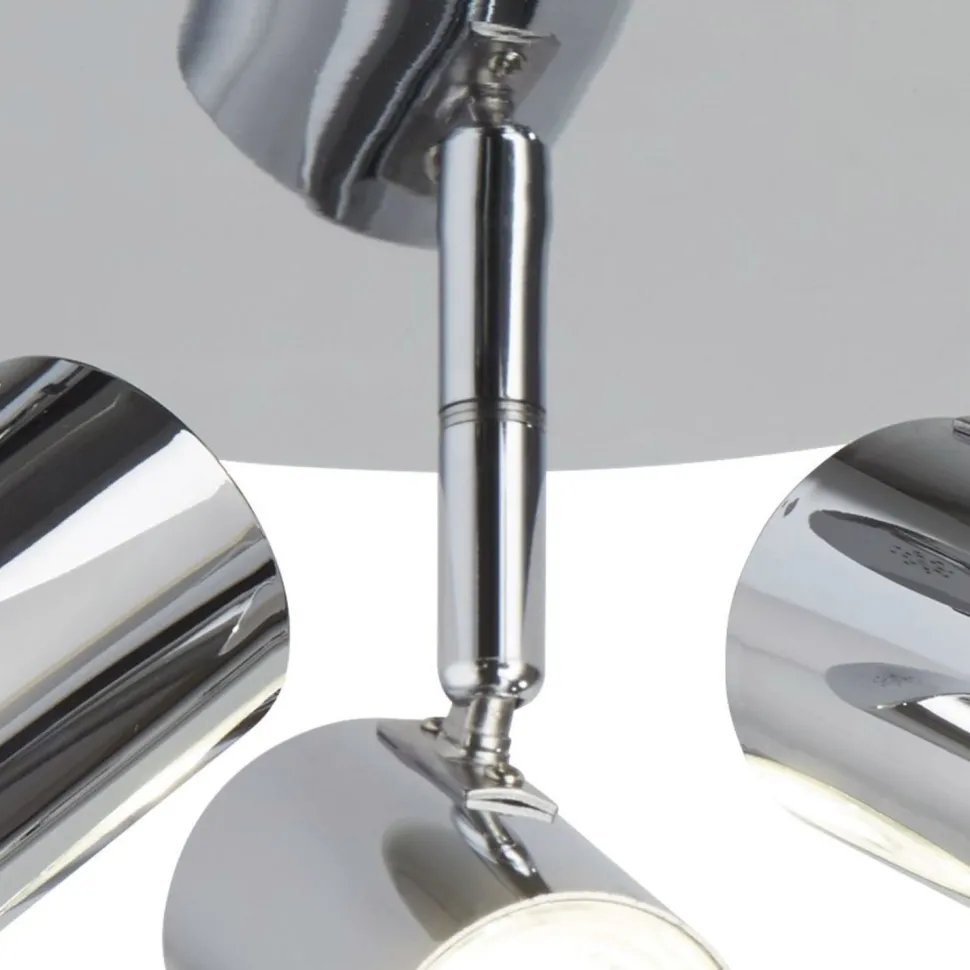 Deckenspot LED verstellbar D: 26 cm Chrom rund