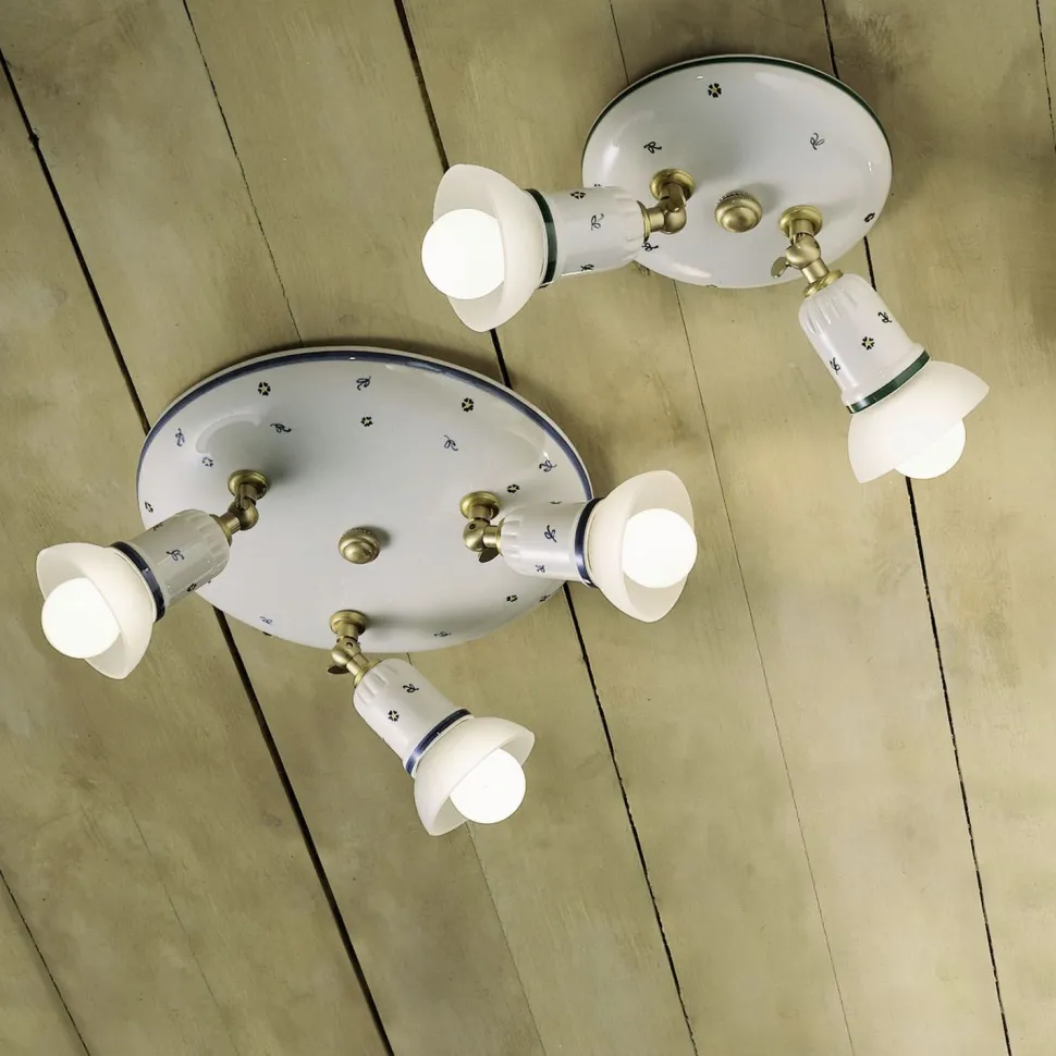 Deckenspot Metall Keramik verstellbar Ø 32 cm E14 rund