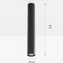 Deckenspot Modern in Schwarz für den Esstisch