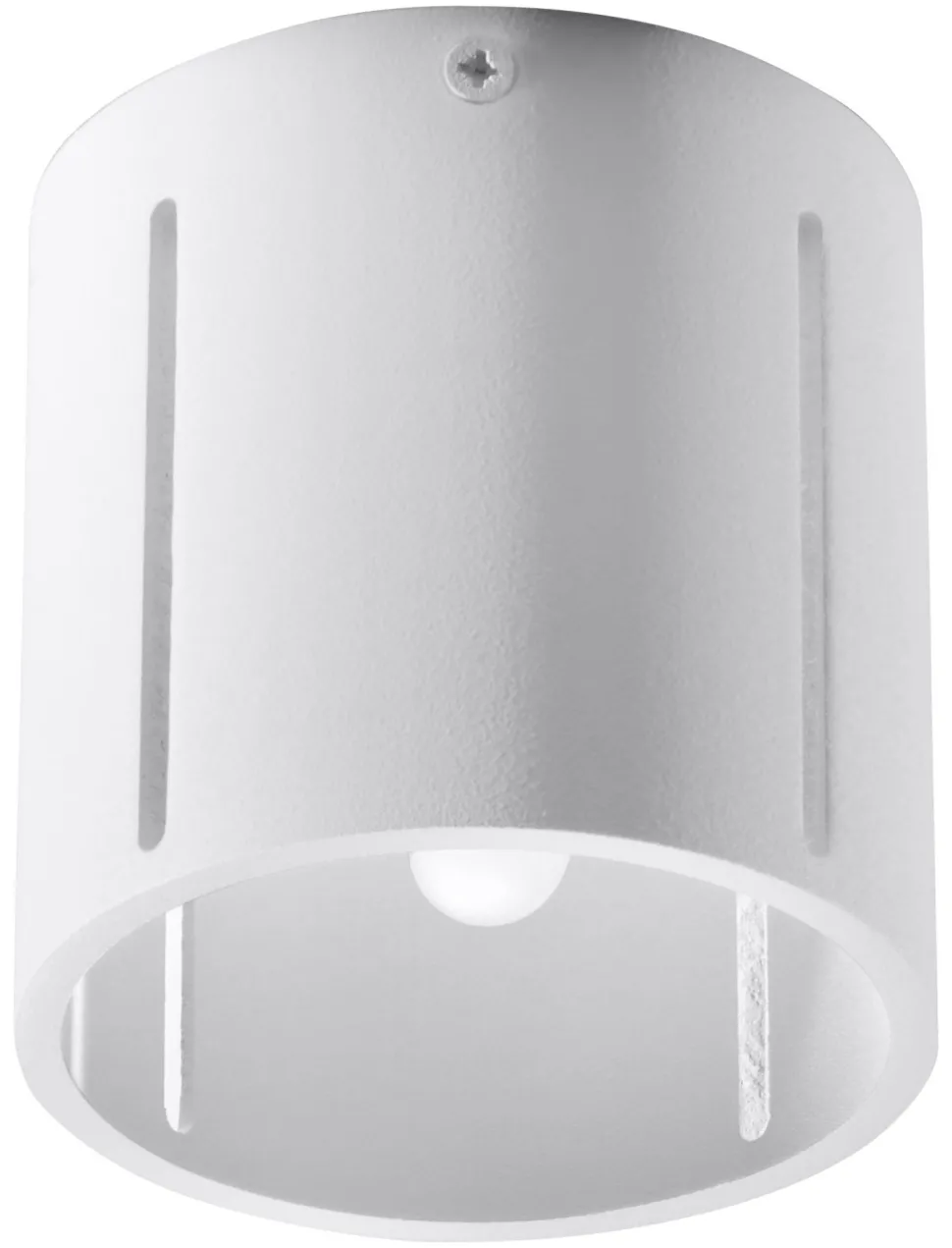 Deckenspot rund klein Ø 10 cm Weiß Metall Modern flach