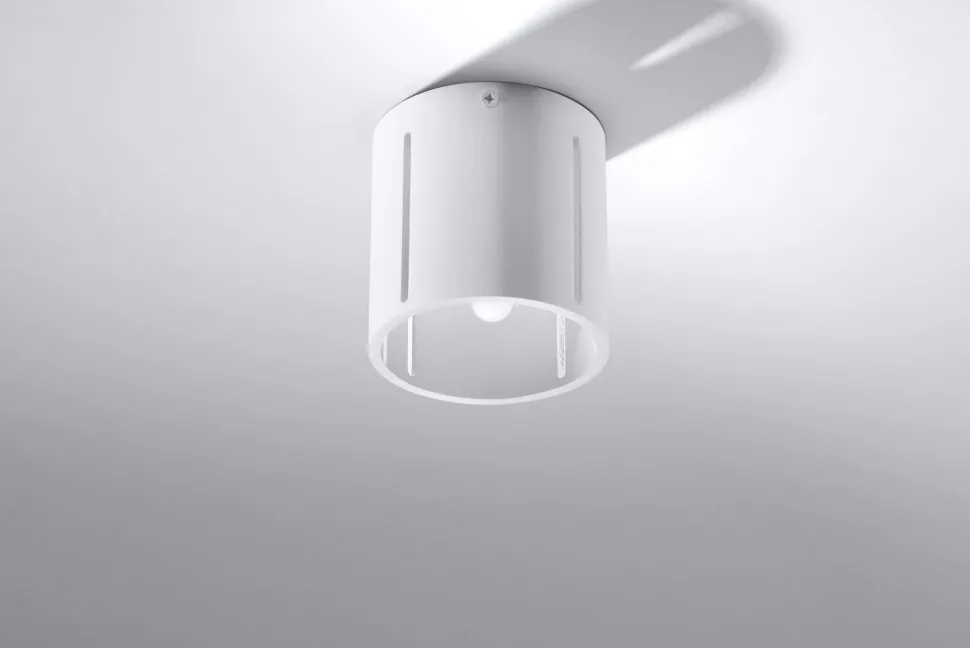 Deckenspot rund klein Ø 10 cm Weiß Metall Modern flach