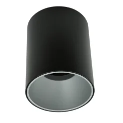 Deckenspot Schwarz Silber Decke Flur Lampe EYE