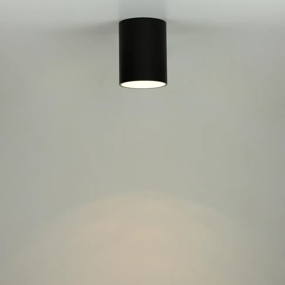 Deckenspot Schwarz Silber Decke Flur Lampe EYE