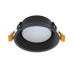 Deckenspot Unterputz Ø 12 cm klein für GX53 Schwarz