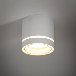 Deckenspot Weiß rund Ø 8,5 cm klein Aufputz