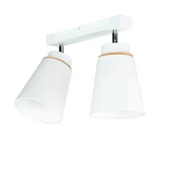 Deckenstrahler Aufbau Weiß Modern Stoff wohnlich