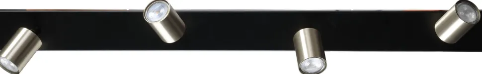 Deckenstrahler 4-flammig 100 cm Schwarz Nickel ELSIE