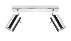 Deckenstrahler 2-flammig GU10 30 cm länglich Chrom