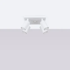 Deckenstrahler 4-flammig GU10 B: 25 cm klein Weiß Modern