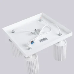 Deckenstrahler 4-flammig GU10 B: 25 cm klein Weiß Modern