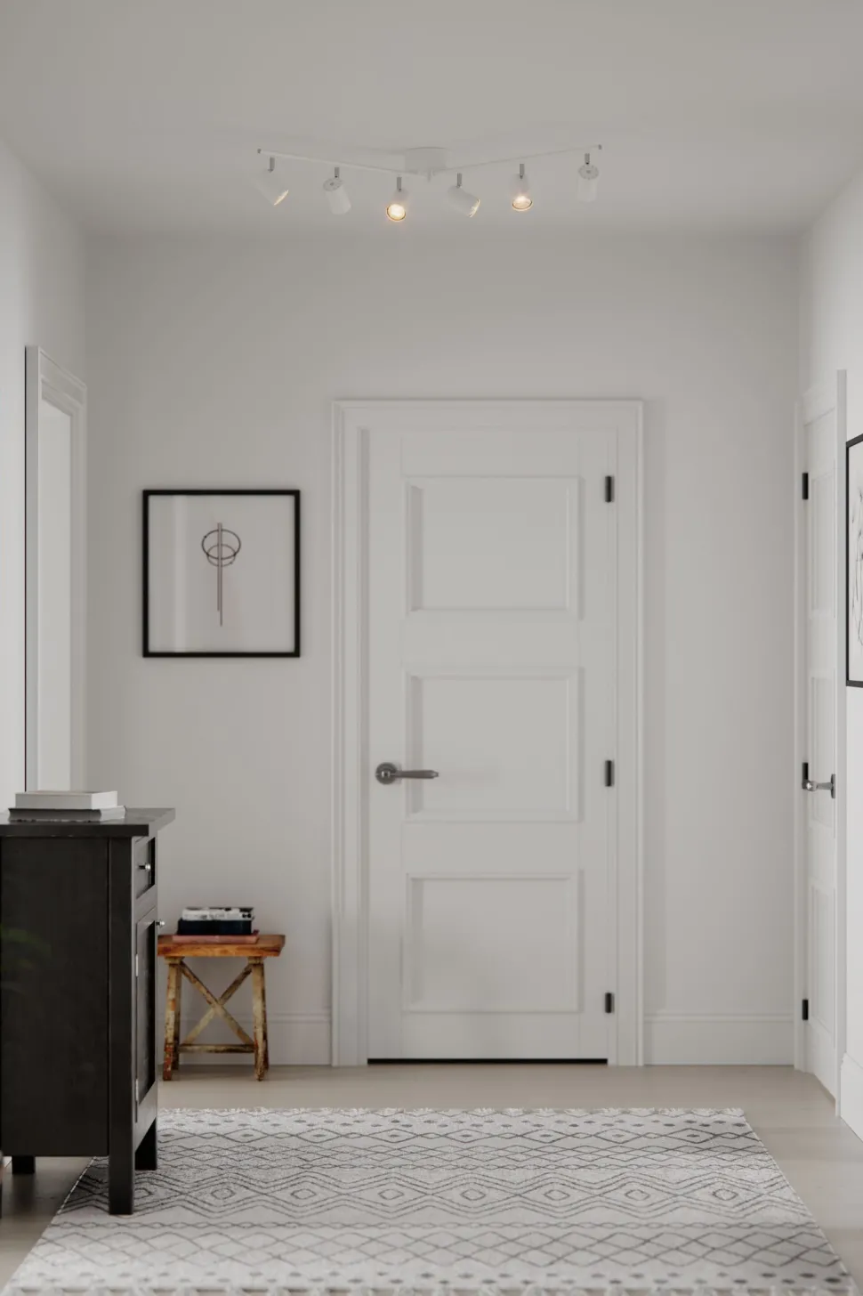 Deckenstrahler 6-flammig GU10 124 cm lang XXL Weiß