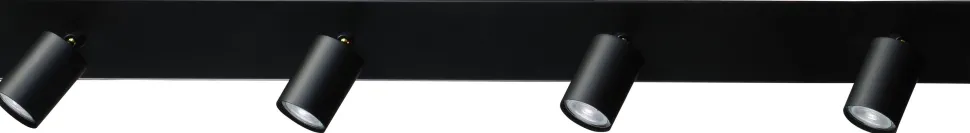 Deckenstrahler 4-flammig Schwarz 100 cm Metall ELSIE