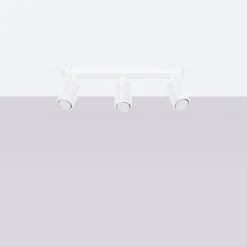 Deckenstrahler 3-flammig Weiß GU10 B: 45 cm klein Aluminium