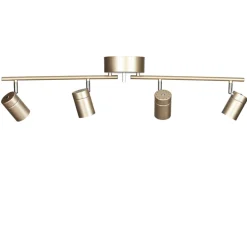 Deckenstrahler GU10 4-flammig länglich 83 cm in Gold