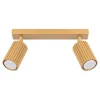 Deckenstrahler in Gold 2-flammig GU10 B: 30 cm schwenkbar