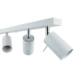 Deckenstrahler Metall 118 cm lang 6-flammig GU10 Weiß