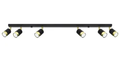 Deckenstrahler Metall Schwarz Gold 117 cm lang HAMIDE