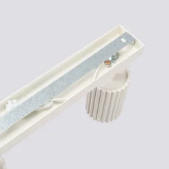 Deckenstrahler Modern 6-flammig GU10 117 cm lang in Creme