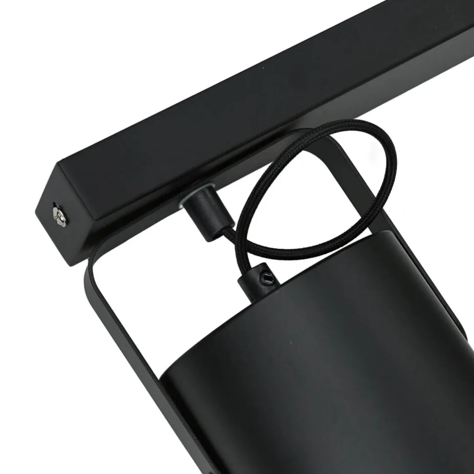 Deckenstrahler Schwarz 2 flmg E27