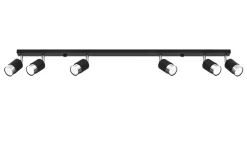 Deckenstrahler Schwarz Chrom 117 cm lang schwenkbar