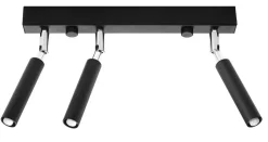 Deckenstrahler Schwarz 3-flammig 35 cm SARGAS