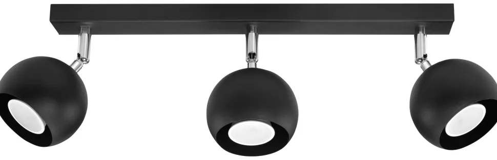 Deckenstrahler Schwarz L:45cm Retro FAVONIA Aufbau