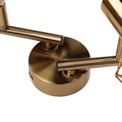 Deckenstrahler Spot Retro Metall in Messing Wohnzimmer
