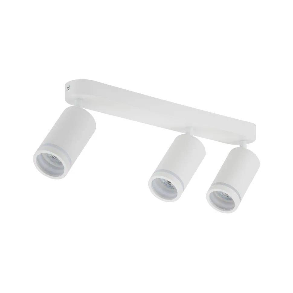 Deckenstrahler Weiß 55 cm lang Metall GU10 3-flammig