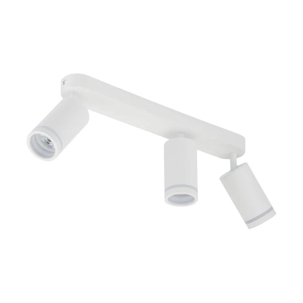 Deckenstrahler Weiß 55 cm lang Metall GU10 3-flammig