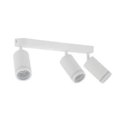 Deckenstrahler Weiß 55 cm lang Metall GU10 3-flammig