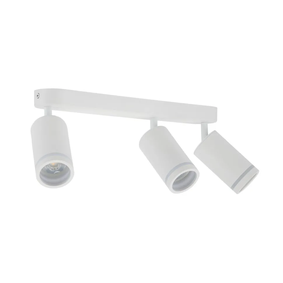 Deckenstrahler Weiß 55 cm lang Metall GU10 3-flammig