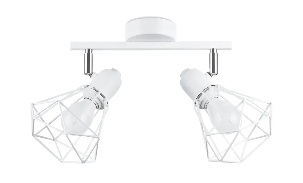 Deckenstrahler Weiß 31 cm lang verstellbar E27 Metall