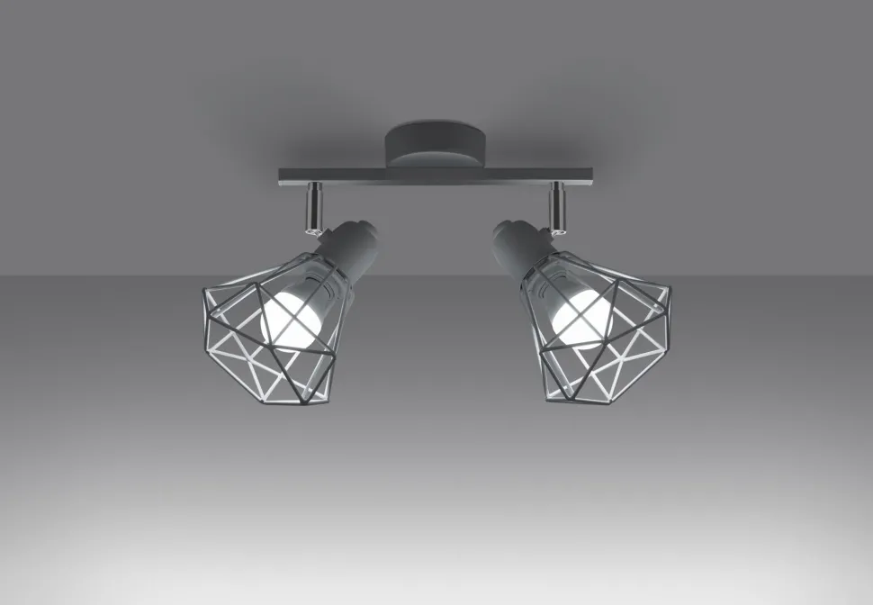 Deckenstrahler Weiß 31 cm lang verstellbar E27 Metall