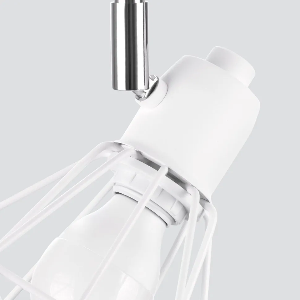 Deckenstrahler Weiß 31 cm lang verstellbar E27 Metall