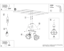Deckenstrahler Weiß 31 cm lang verstellbar E27 Metall