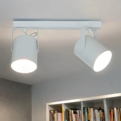 Deckenstrahler Weiß 2 flmg E27