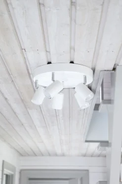 Deckenstrahler Weiß GU10 4-flammig klein Ø 30 cm