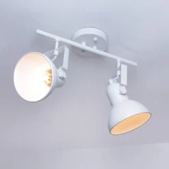 Deckenstrahler Weiß Retro Design E14 Wohnzimmer