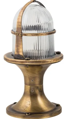 Dekorative Gartenlampe Messing H:28cm außen Maritim