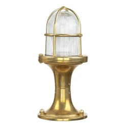 Dekorative Gartenleuchte Messing H:25cm Maritim