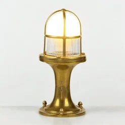 Dekorative Gartenleuchte Messing H:25cm Maritim