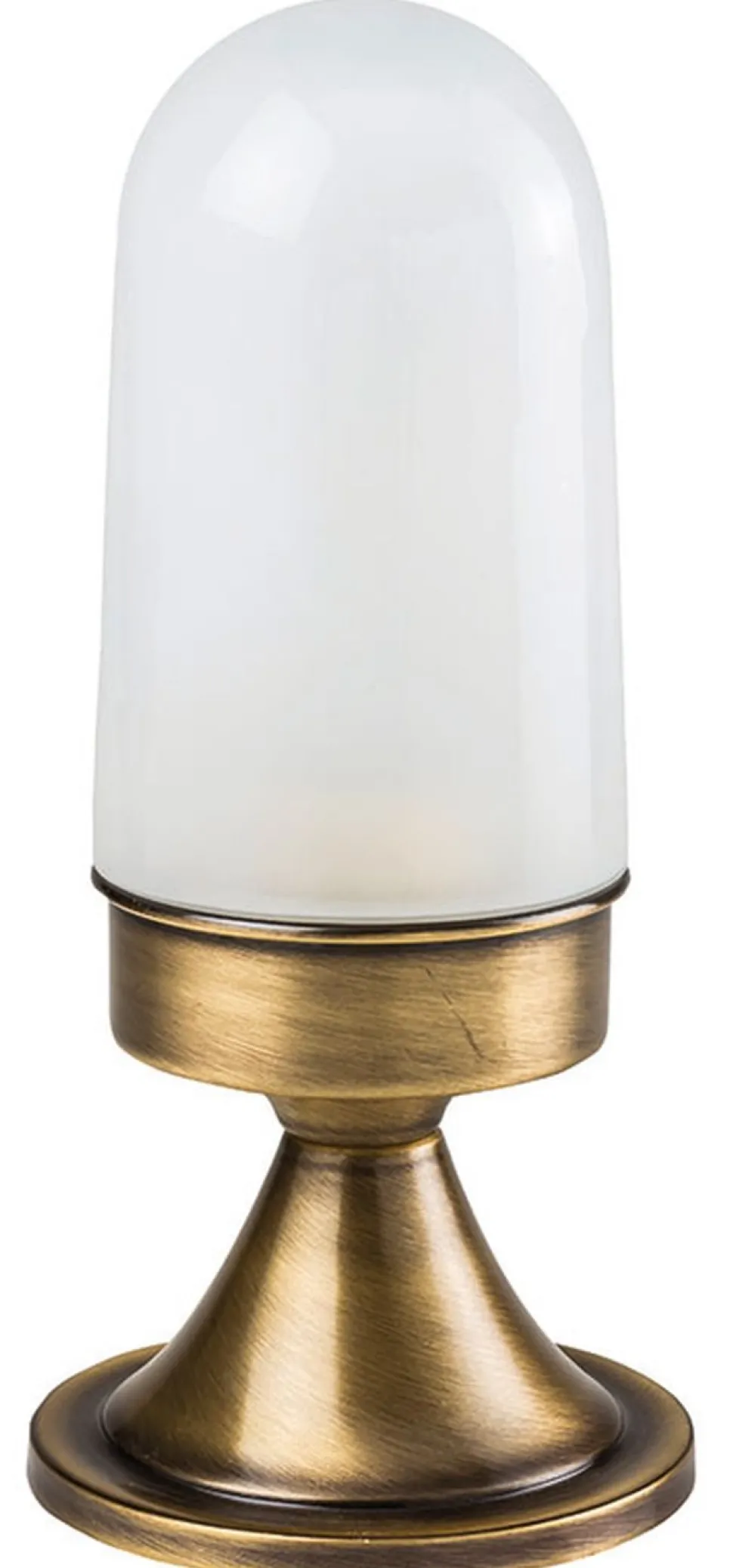 Dekorative Gartenleuchte Messing Glas H:28cm außen