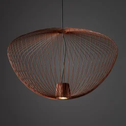 Dekorative Hängelampe Metall B:70 cm GU10 in Terrakotta