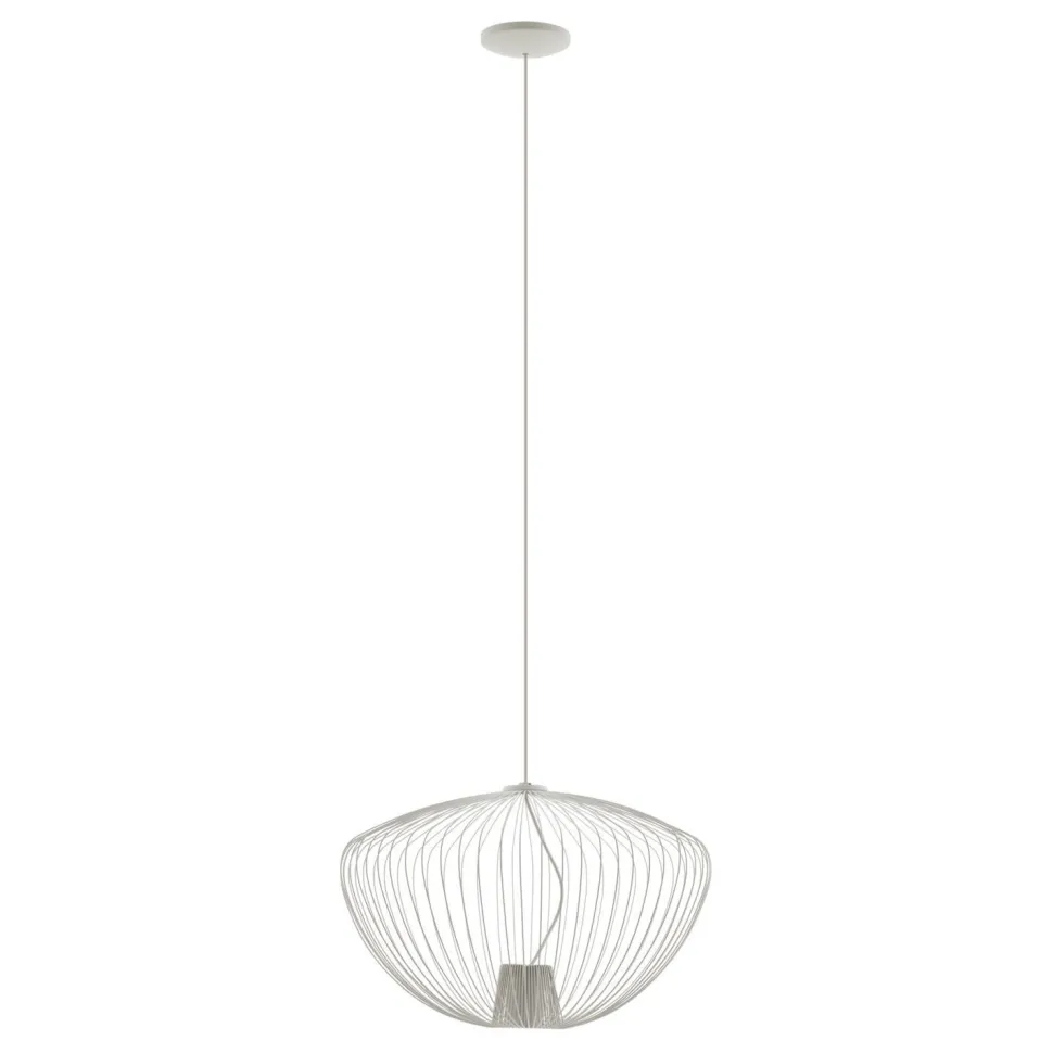 Dekorative Hängelampe Metall B:54,5 cm GU10 Seidengrau