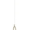 Dekorative Pendelleuchte Beige L:18,5 cm E14 Metall Glas