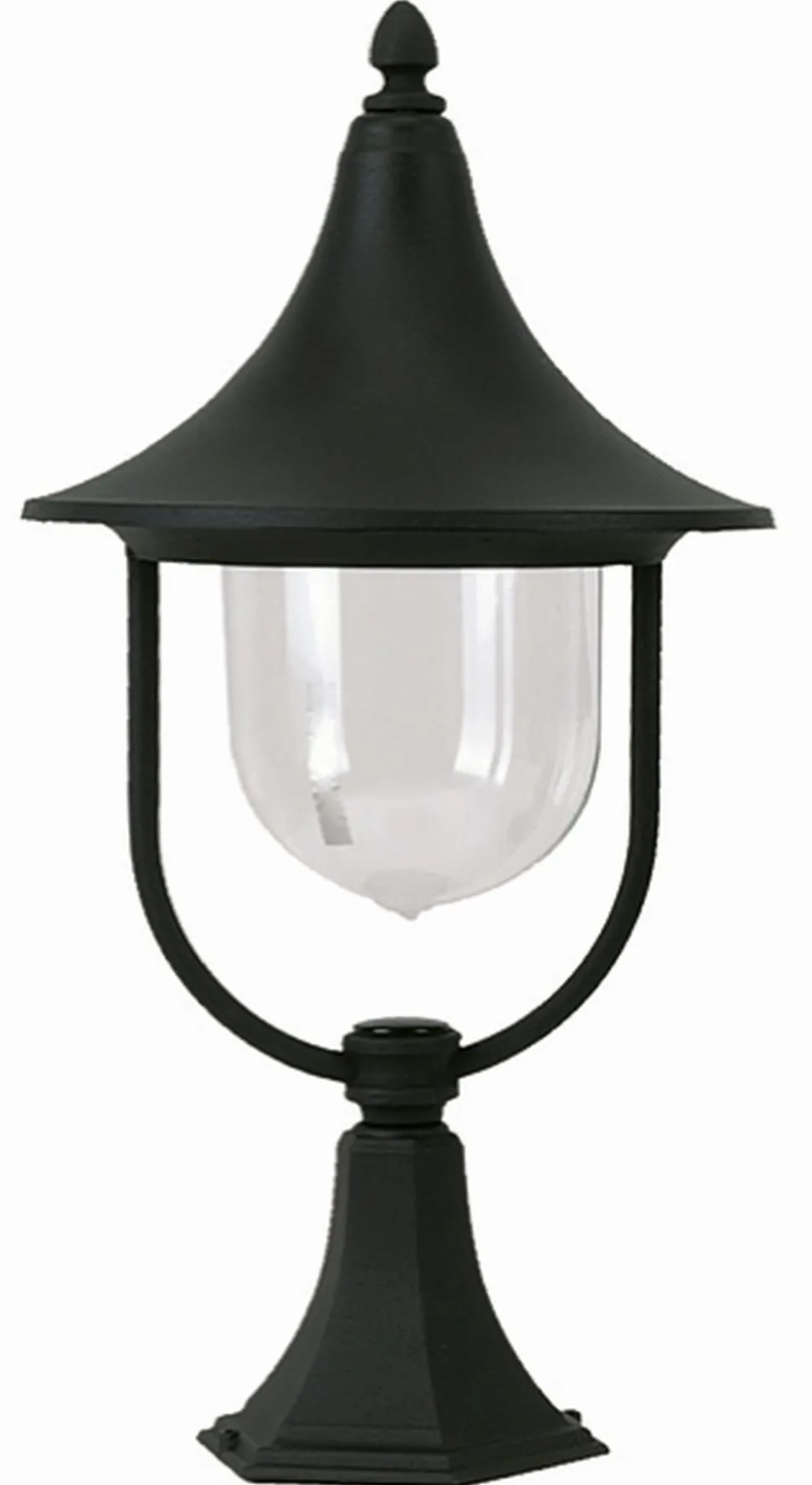 Dekorative Sockelleuchte außen Schwarz 55cm IP43