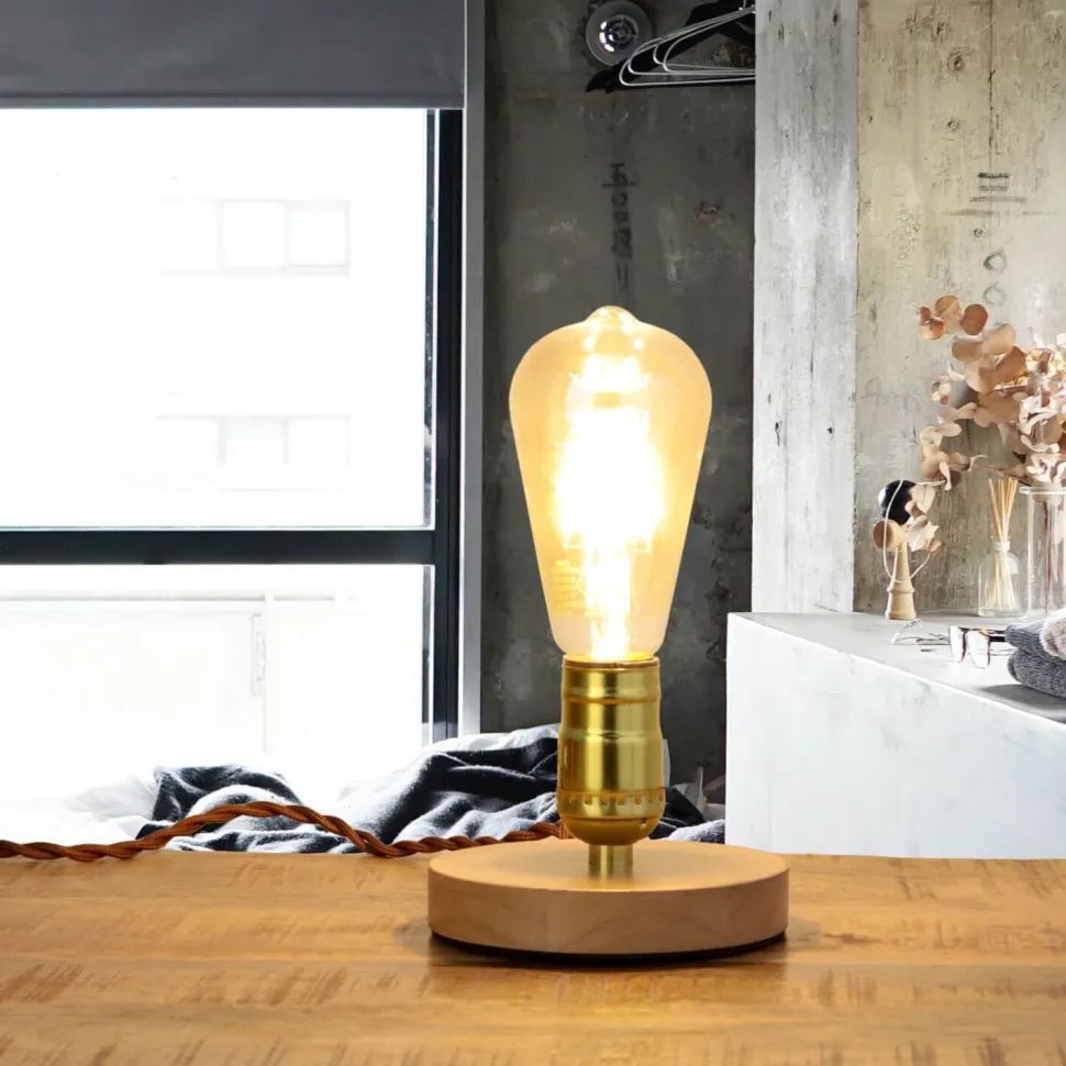 Dekorative Tischlampe EDISON Industrial Design rund