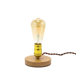 Dekorative Tischlampe EDISON Industrial Design rund
