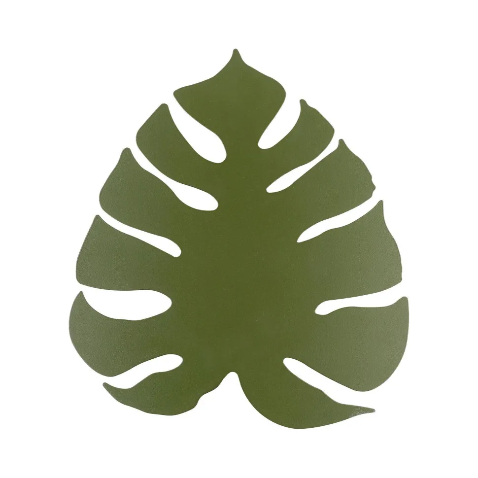 Dekorative Wandleuchte Metall Blatt indirekt H: 54 cm 4x G9